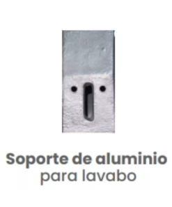 Kit de Soporte de Aluminio para Lavabo Conekta - Solución Funcional y Compacta - nck09 - Ideal para Conexiones Precisas