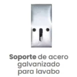 Kit de Soporte de Acero Galvanizado para Lavabo Conekta - Alta Resistencia y Calidad - nck10 - Diseñado para Instalaciones Domésticas