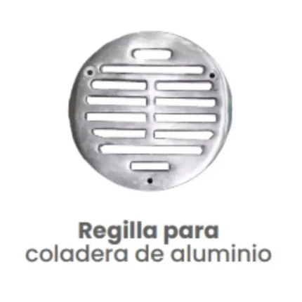 Rejilla para Coladera de Aluminio Conekta - Alta Resistencia - ncrcl1 - Perfecta para Sistemas de Agua