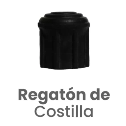 Regatón Costilla de Hule Conekta 7/8" - Construcción Precisa y Funcional - ncrcos08 - Ideal para Sistemas de Protección