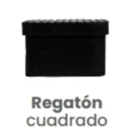 Regatón Cuadrado de Hule Conekta 1 1/2" - Alta Resistencia y Durabilidad - ncrcu05 - Perfecto para Protección de Superficies