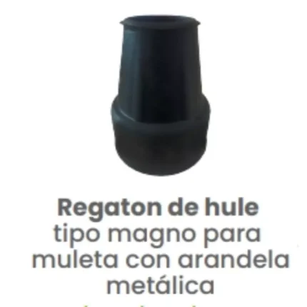 Regatón de Hule Magno Conekta 1" para Muleta con Arandela - Construcción Segura y Funcional - ncrmul3 - Ideal para Sistemas Industriales