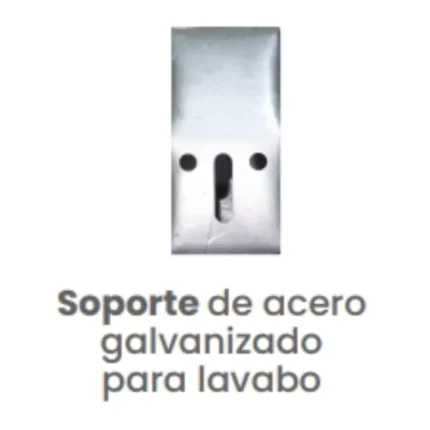 Soporte de Acero Galvanizado para Lavabo Conekta - Pieza Resistente y Fiable - ncsp04 - Ideal para Uso Profesional