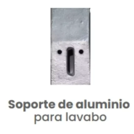 Soporte de Aluminio para Lavabo Conekta - Construcción Ligera y Durable - ncsp05 - Perfecto para Sistemas Comerciales