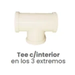 Tee Unión con Cuerda Interior en los 3 Extremos Conekta 3/4" - Resistencia y Durabilidad - nctci1 - Compatible con Sistemas Industriales