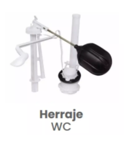 Herraje para W.C. Conekta 2" - Construcción Robusta y Resistente - ncwc01 - Compatible con Proyectos Residenciales