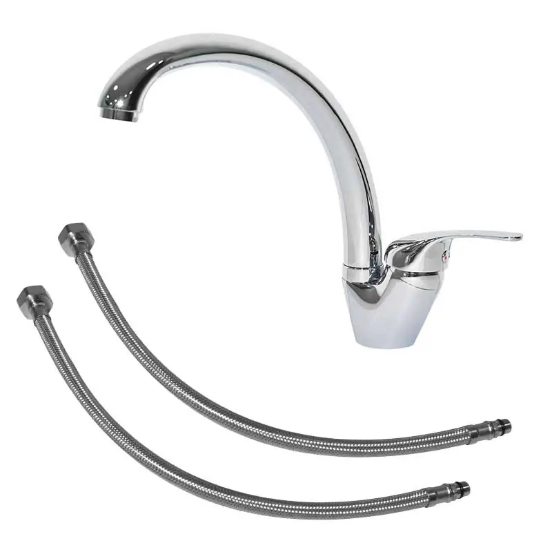 MONOMANDO P/FREGADERO CROMO CURVO 81505-1C