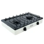 PARRILLA DE GAS 2 QUEM PORCELANIZADA NEGRO/ALMENDR