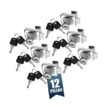 CERRADURA 180 CROMO P/MUEBLE 12PZ