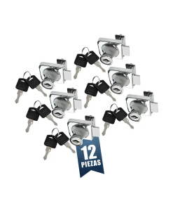 CERRADURA 180 CROMO P/MUEBLE 12PZ