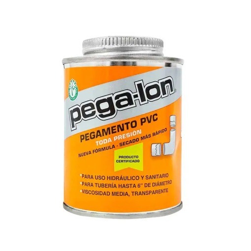 PEGAMENTO P/PVC 250 ML BOTE NARANJA PEGA-LON