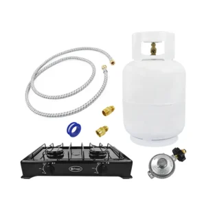 KIT PARA COCINA DE 7 PIEZAS(PARRILLA+TANQUE Y ACC)