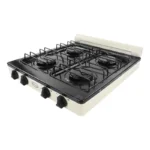 PARRILLA DE GAS 4 QUEM PORCELANIZADA NEGRO/ALMENDR