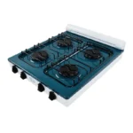 PARRILLA DE GAS 4 QUEM PORCELANIZADA VERDE/BLANCO