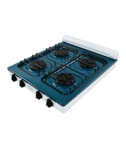 PARRILLA DE GAS 4 QUEM PORCELANIZADA VERDE/BLANCO