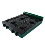 PARRILLA DE GAS 4 QUEM PORCELANIZADA NEGRO/VERDE