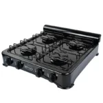 PARRILLA DE GAS 4 QUEM PORCELANIZADA NEGRO FRAGA