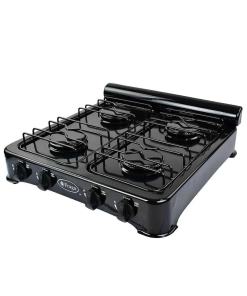 PARRILLA DE GAS 4 QUEM PORCELANIZADA NEGRO FRAGA
