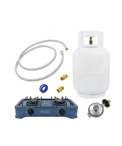 KIT PARA COCINA DE 7 PIEZAS(PARRILLA+TANQUE Y ACC)