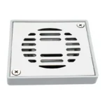 COLADERA CUADRADA ABS C/REJILLA ACERO INOX 2"