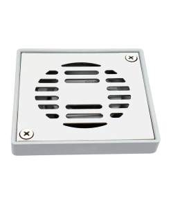 COLADERA CUADRADA ABS C/REJILLA ACERO INOX 2"