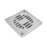 COLADERA CUADRADA ACERO INOX C/REJILLA ACERO INOX