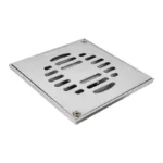 COLADERA CUADRADA GRANDE LATON CROMADO 14X14