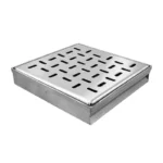 COLADERA EXTERIOR P/PATIO 25X25 INOX P/TUBO 4"