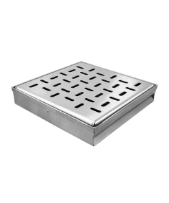 COLADERA EXTERIOR P/PATIO 25X25 INOX P/TUBO 4"