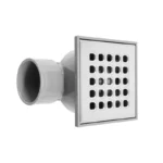 COLADERA PVC 10X10 REJILLA INOX SALIDA LATERAL 2"