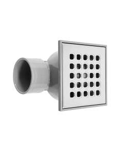 COLADERA PVC 10X10 REJILLA INOX SALIDA LATERAL 2"