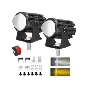 Par Faros Luces LED para Motos Auto Doble Color Auxiliares, Alta Potencia y Eficiencia - Código: PF-MD80