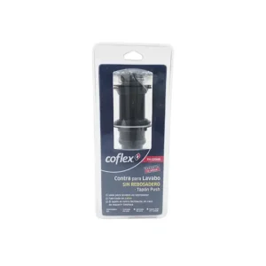 CONTRA P/LAVABO C/TAPON PUSH NEGRO MATE SIN REBOSA