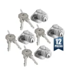 CERRADURA 21 CROMO P/MUEBLE 12PZ