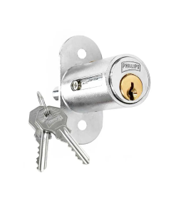 CERRADURA 200 CROMO  P/PUERTA CORREDIZA CLOSET PHL