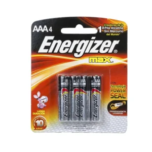 PILA ALCALINA AAA C/4 BLISTER ENERGIZER MAX