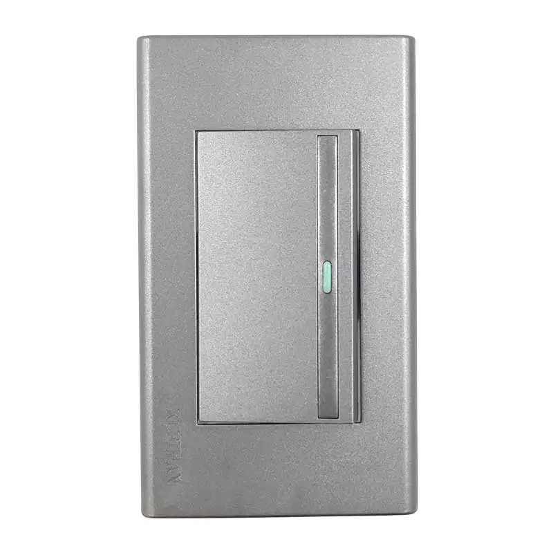 PLACA ARMADA 1 V. APAGADOR ESCALERA GRIS KLEY