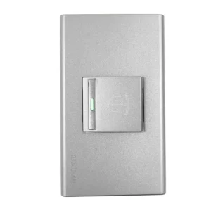 PLACA ARMADA 1 V. APAGADOR P/TIMBRE GRIS KLEY
