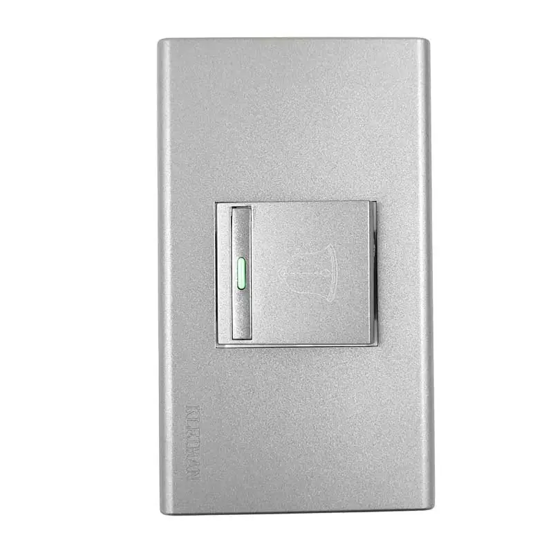 PLACA ARMADA 1 V. APAGADOR P/TIMBRE GRIS KLEY