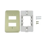 PLACA DE ALUMINIO ORO T/Q 2 UNIDADES KLEY*