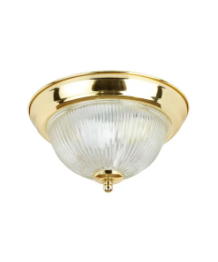 PLAFON REDONDO LENO III P/INTERIOR DORADO/CRISTAL