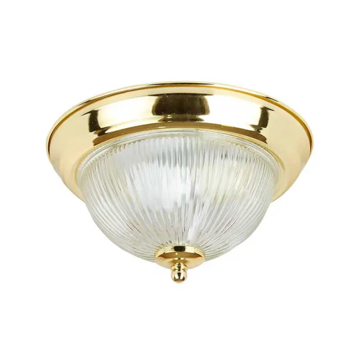 PLAFON REDONDO LENO III P/INTERIOR DORADO/CRISTAL