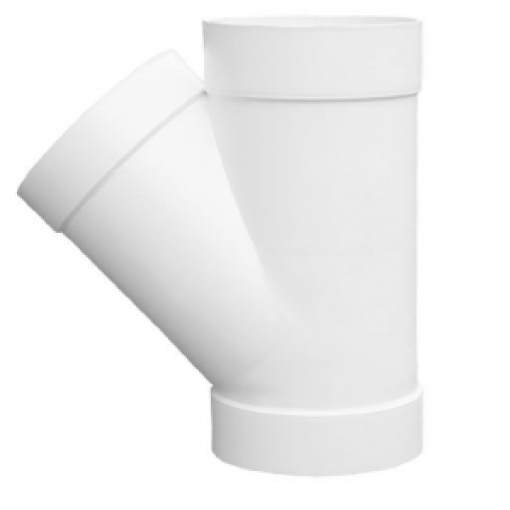 Yee PVC Amanco 4 Sanitario - 100 mm - Diseñado para Redes Sanitarias de Flujo Controlado - Material Duradero y Versátil - PVCA22