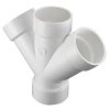 Yee Doble PVC Amanco 4 Sanitario - 100 mm - Diseñado para Sistemas de Flujo Doble - Material Duradero y Versátil - PVCA42
