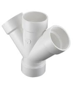 Yee Doble PVC Amanco 4 Sanitario - 100 mm - Diseñado para Sistemas de Flujo Doble - Material Duradero y Versátil - PVCA42