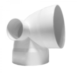 Codo de Salida Lateral PVC Amanco 4A2 Sanitario - 100 x 50 mm - Conexión Práctica y Resistente para Redes Sanitarias - PVCA44