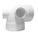 Codo de 2 Salidas Posterior y Lateral PVC Amanco 4A2 Sanitario - 100 x 50 mm - Solución Eficiente para Conexiones Especializadas - PVCA46