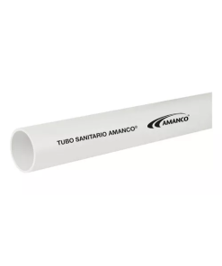 Tubo PVC Amanco 4 Sanitario - 100 mm - Ideal para Sistemas Sanitarios de Alta Capacidad - Material Resistente y Duradero - PVCA50