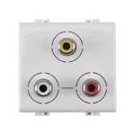 CONECTOR RCA 3 CANALES AUDIO Y VIDEO 2MOD.