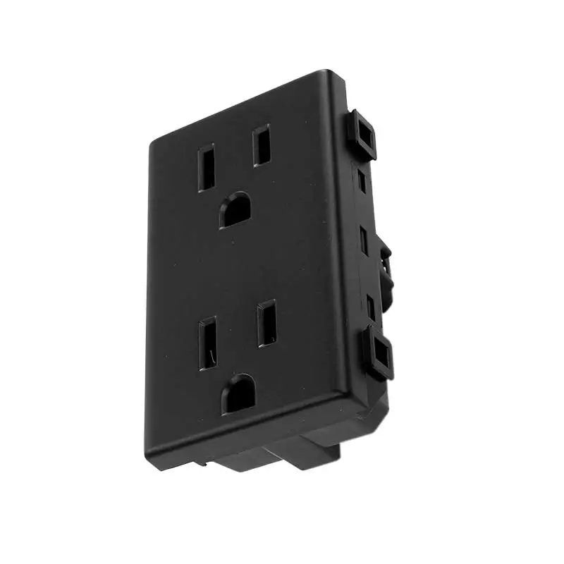 CONTACTO DUPLEX POLARIZ NEGRO QZ EVOL